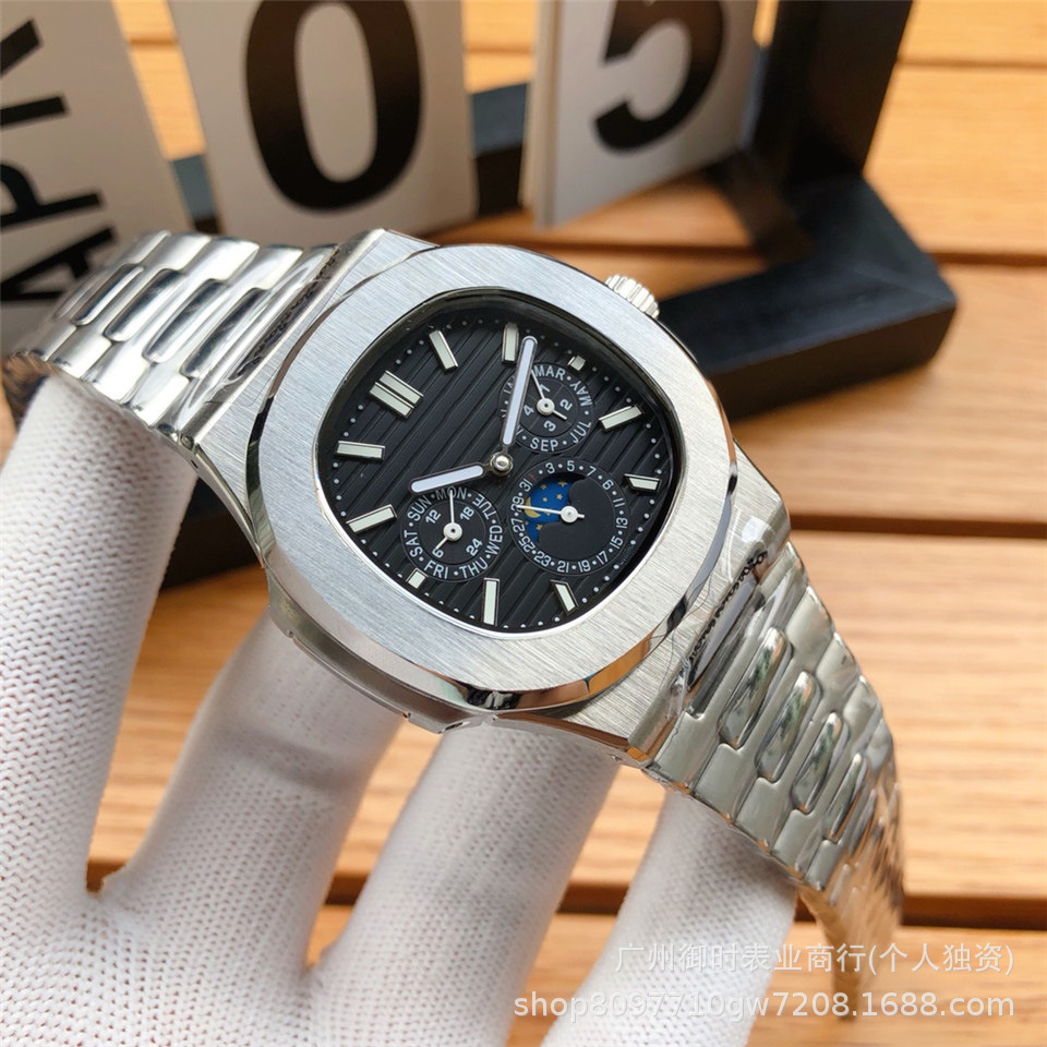 Silver Moonphase Mechanical Watch product detail 5