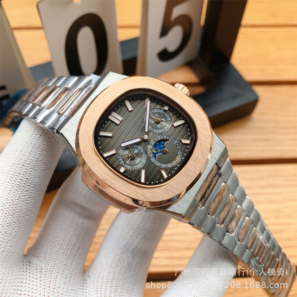 Silver Moonphase Mechanical Watch product detail 8
