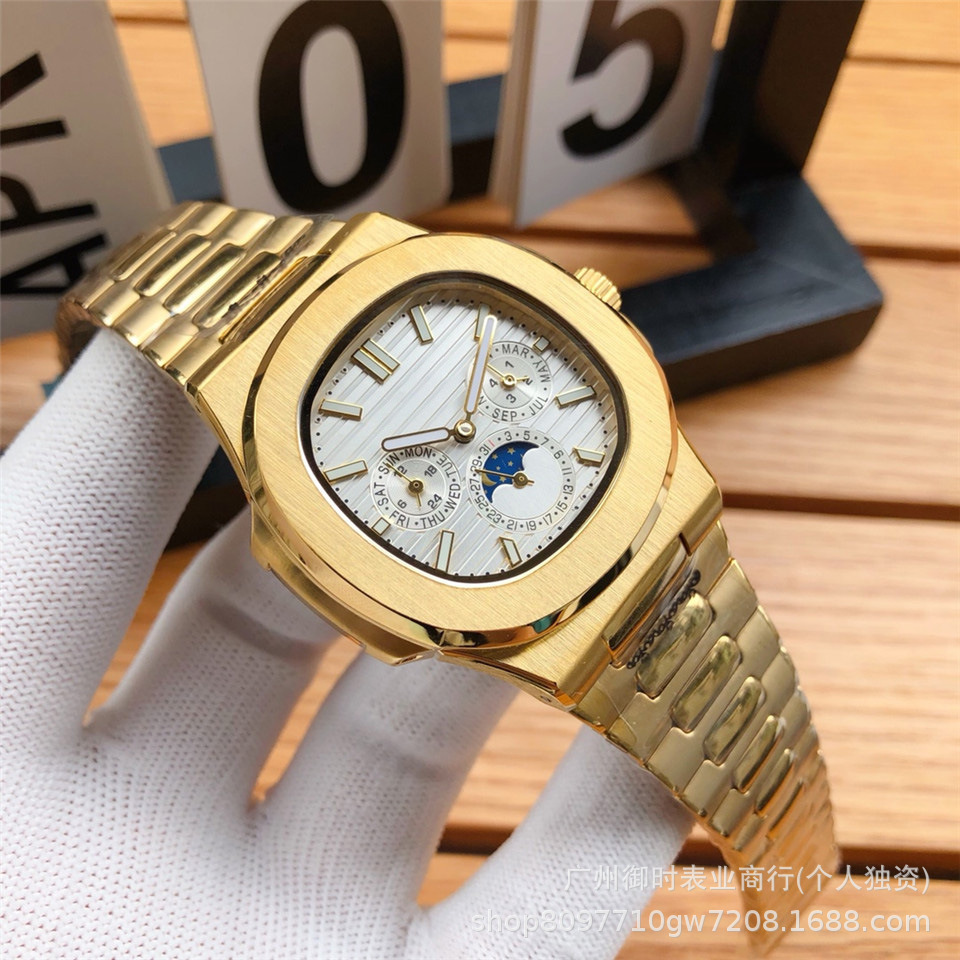Silver Moonphase Mechanical Watch product detail 9