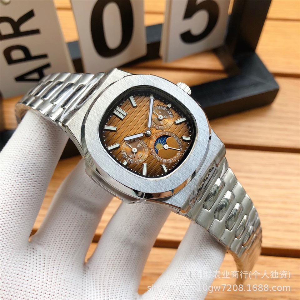 Silver Moonphase Mechanical Watch variant 5
