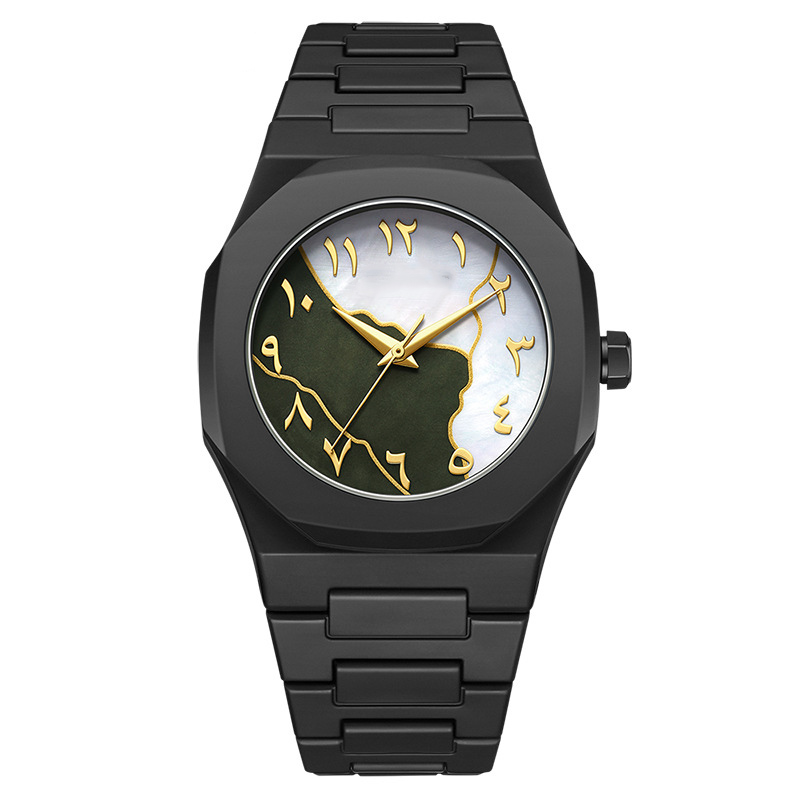 Midnight Arabic Dial Steel Quartz Watch variant 4