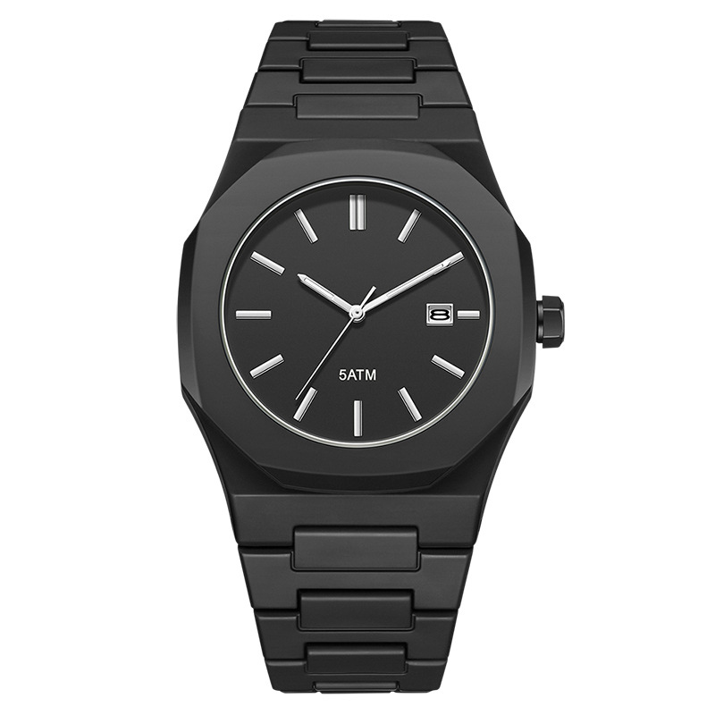 Midnight Arabic Dial Steel Quartz Watch variant 9
