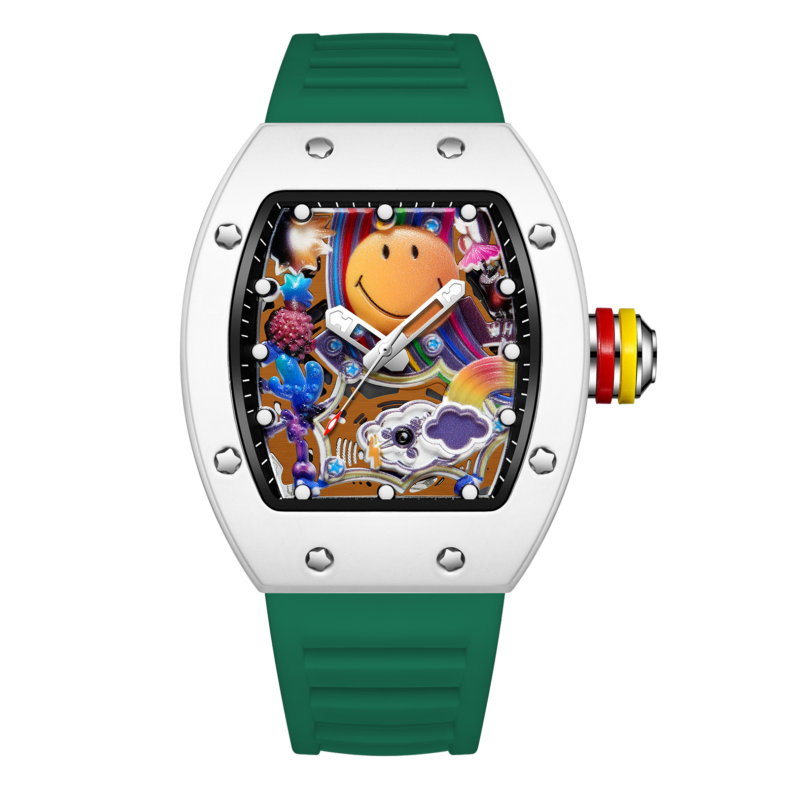Vivid Tonneau Creative Dial Watch variant 6