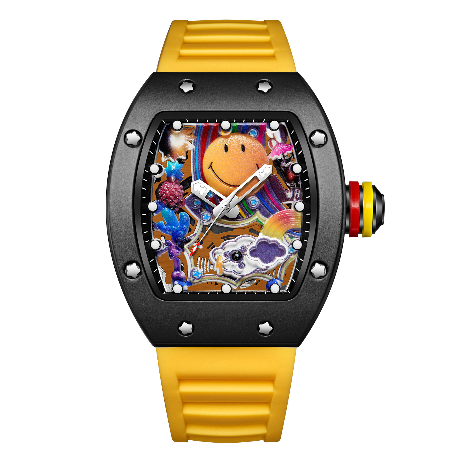 Vivid Tonneau Creative Dial Watch variant 8