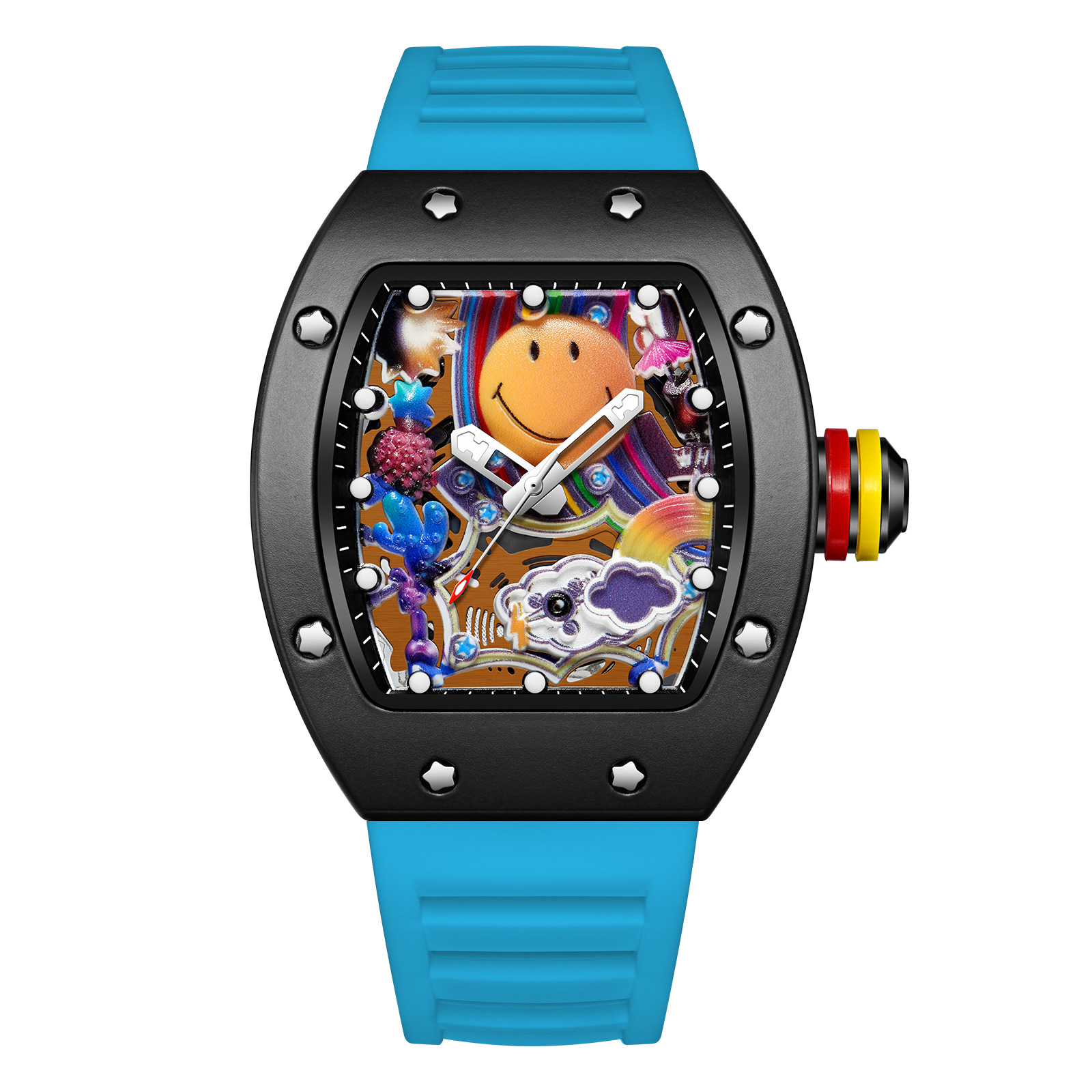 Vivid Tonneau Creative Dial Watch variant 9